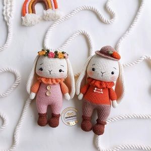 1pc Handmade yarn cotton bunny crochet, amigur…